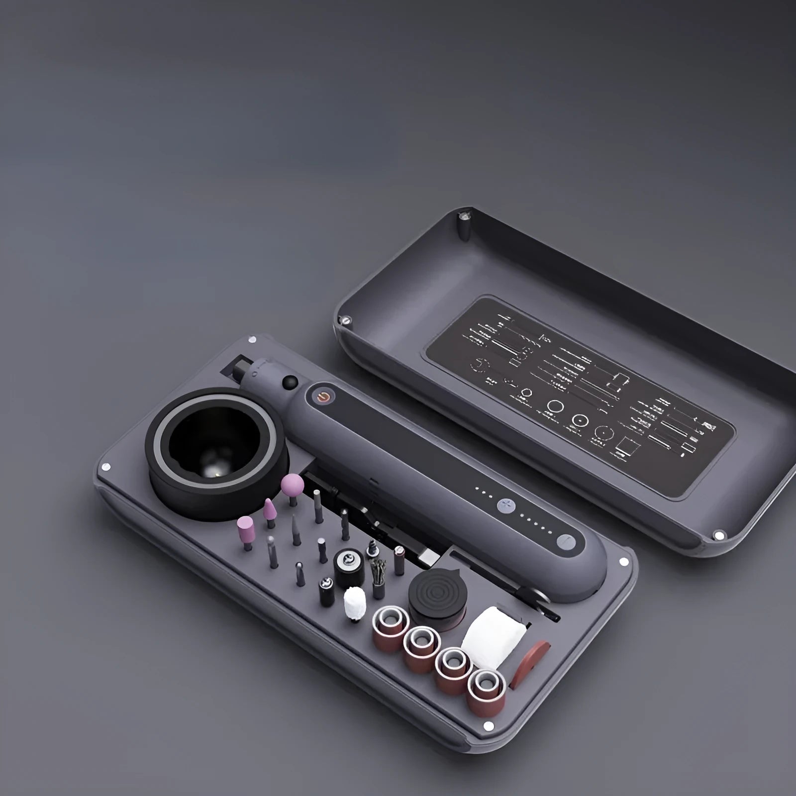 Mini electric polishing and cutting machine set with lithium battery