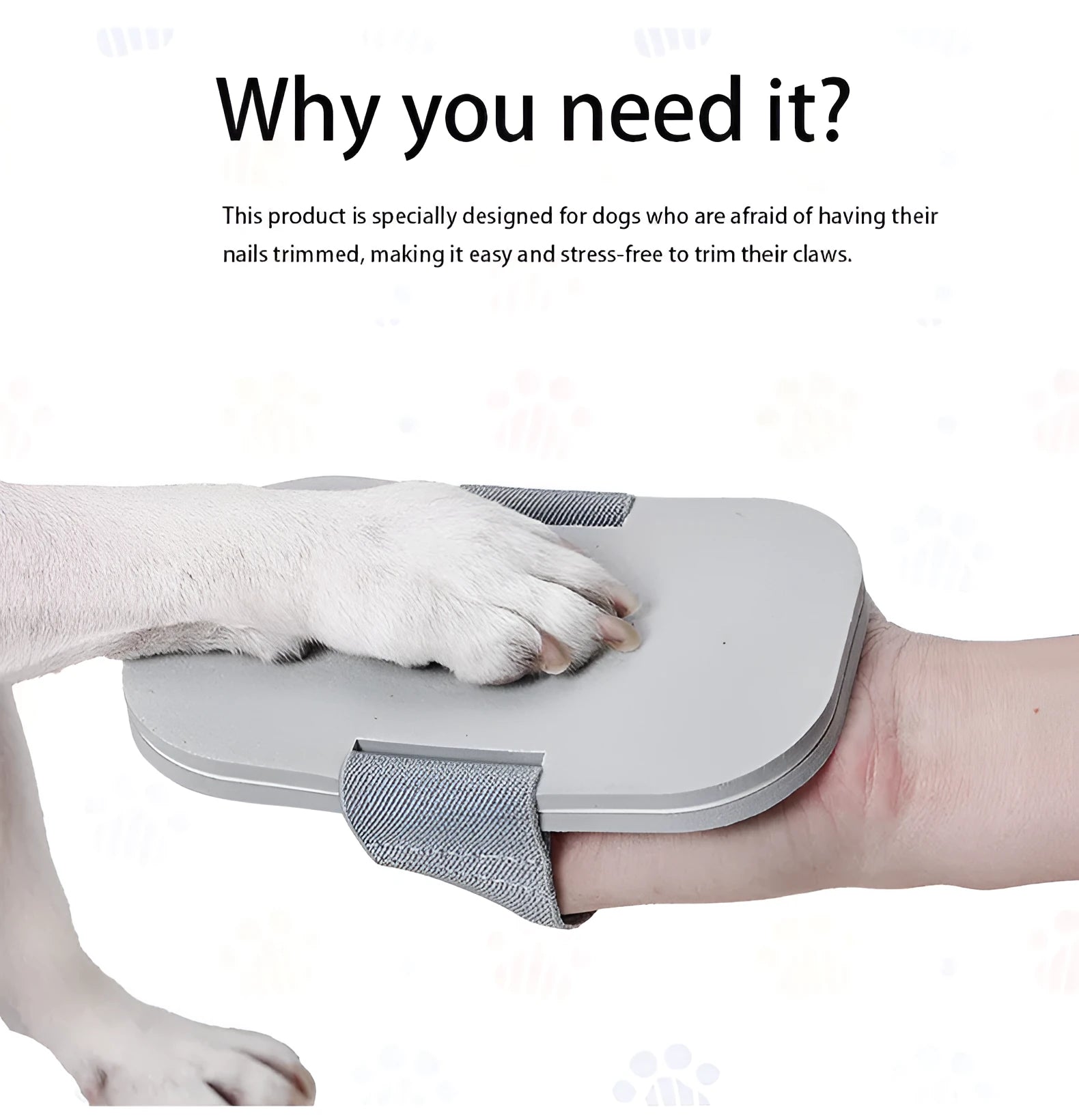 Grey pet nail grooming tool with detachable grinder and scraper attachments for dogs and cats