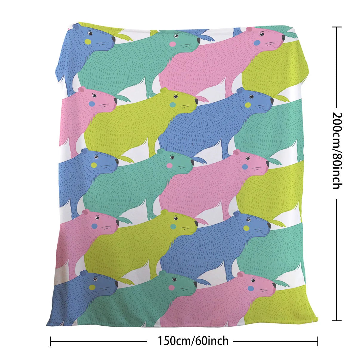 Flannel cartoon dolphin printed blanket in pink, soft flannel velvet throw for couch or outdoor use