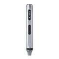 Aluminium alloy precision electric screwdriver with display showing its 134.5mm length and compact design.