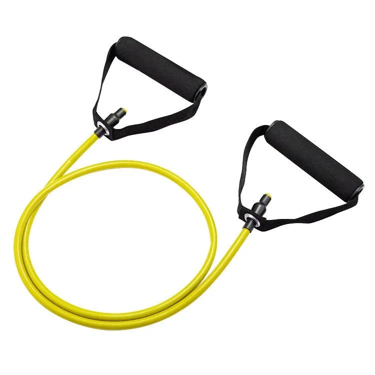 Adjustable chest expander exercise equipment with TPE tension rope in five colour-coded resistance levels