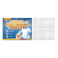 Pack of 30 colour absorbing sheets for hair dye stain prevention with water-activated adhesive