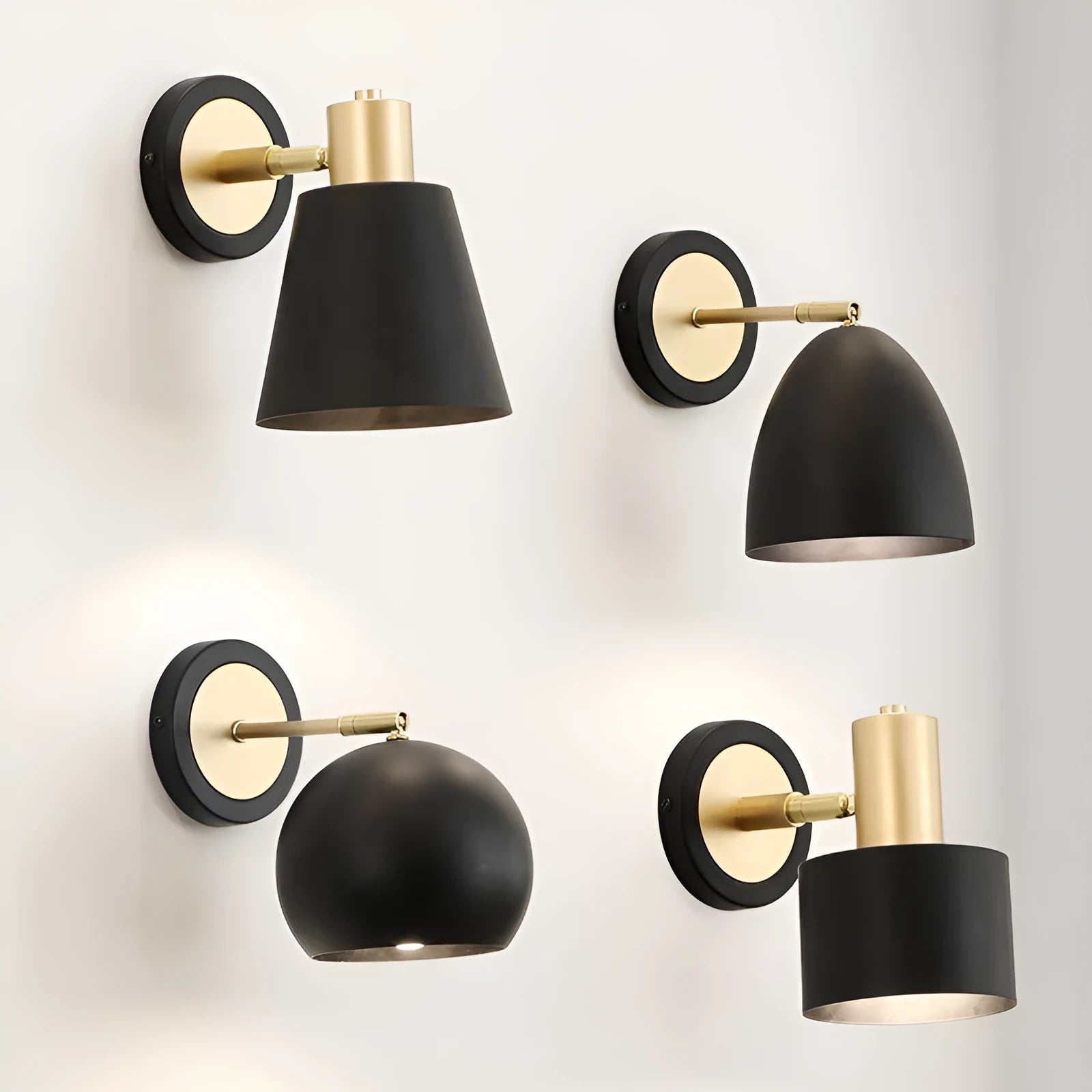 Nordic style iron wall lamp with adjustable colour temperature settings
