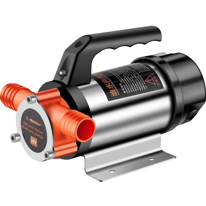 24V DC pumping oil pump with stainless steel body for oil and water dual-use transfer