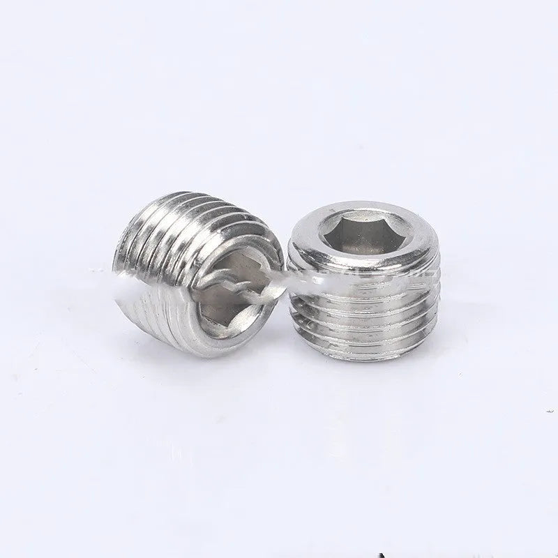 Stainless steel hexagonal plug for 3/8 inch pipe bulkhead fittings