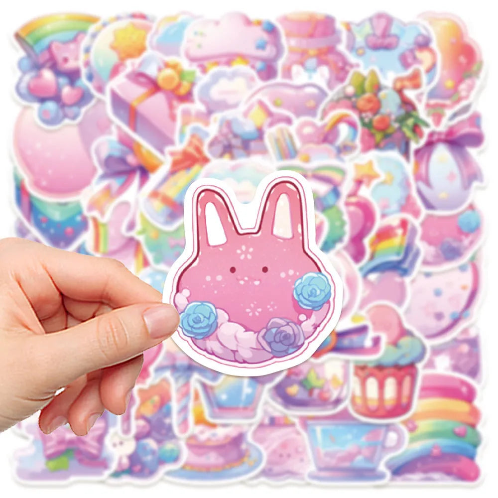 Fresh candy small items decorative waterproof stickers for hand account decoration