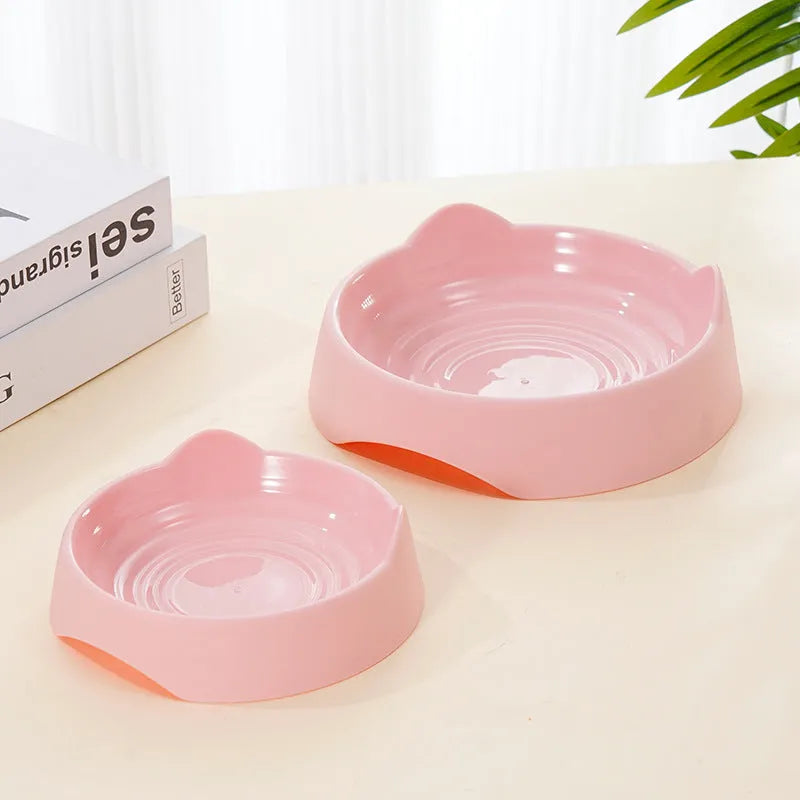 Blue ceramic dog slow feeder bowl with maze puzzle cups for slowing down eating