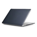Transparent and black PC hard shell protective case for Apple MacBook Pro laptop.