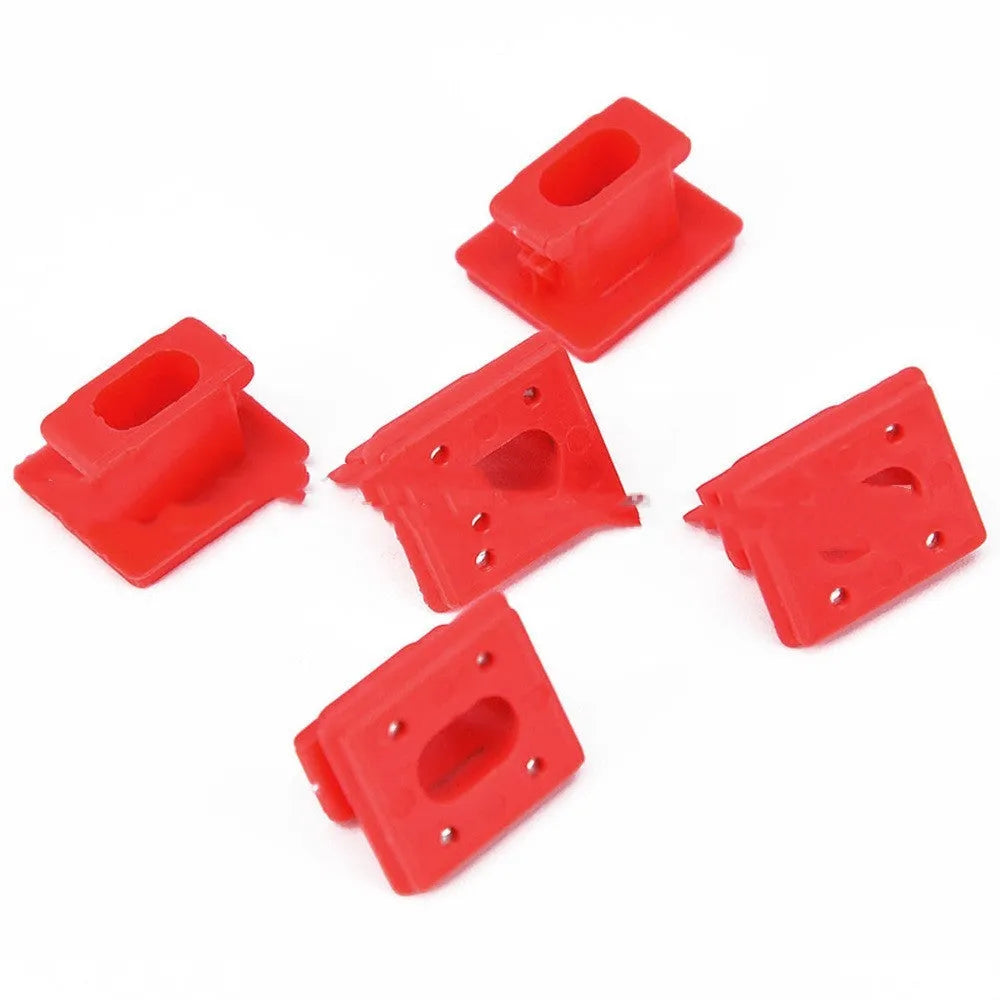 Plastic snap buckle clips for BMW door trim panel repair in a pack.