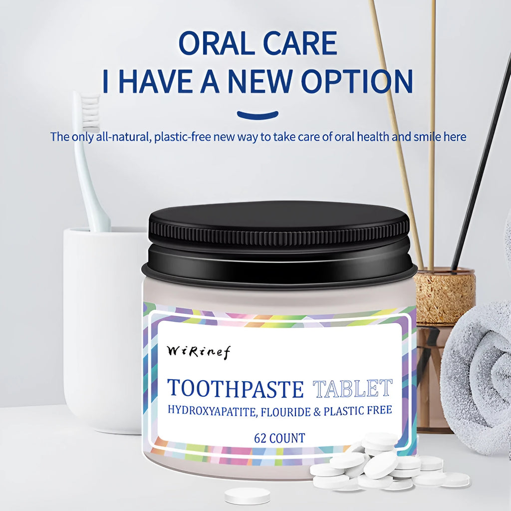 Portable solid toothpaste tablets in TP19 colour, 62 pieces per pack