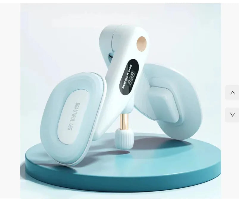 A pelvic floor muscle trainer with a counting function, shown in one of four available colours: blue, grey, green, or pink.