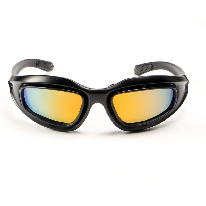 Tactical sports sunglasses with polarized lenses for cycling and outdoor activities