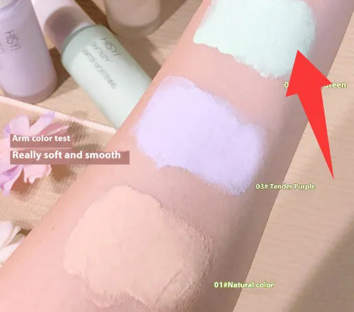 HISYI Silky Clear Makeup Primer brightening product with three colour options