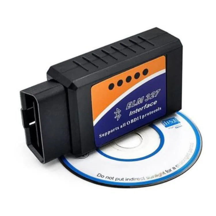 Bluetooth OBD2 auto fault detector with ELM327 interface for vehicle diagnostics