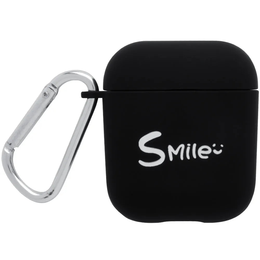 Black and Pink PC hard protective cases for Apple AirPods with decorative back cover designs.