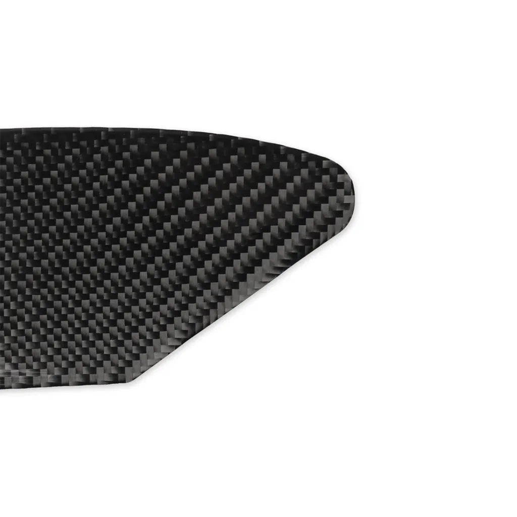 Carbon fibre charging port panel sticker for computer case with 3M adhesive backing