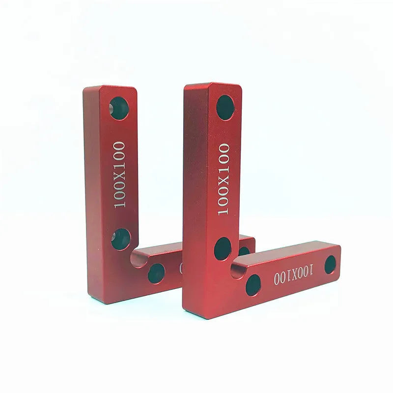 Aluminium alloy woodworking right angle fixture positioning block for jigsaw clamping