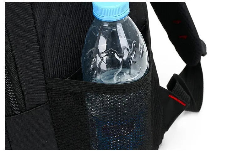 Oxford fabric backpack with breathable shoulder straps and side pockets in multiple colour options