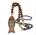 Metal necklace pendant chain with 12 style variations on display