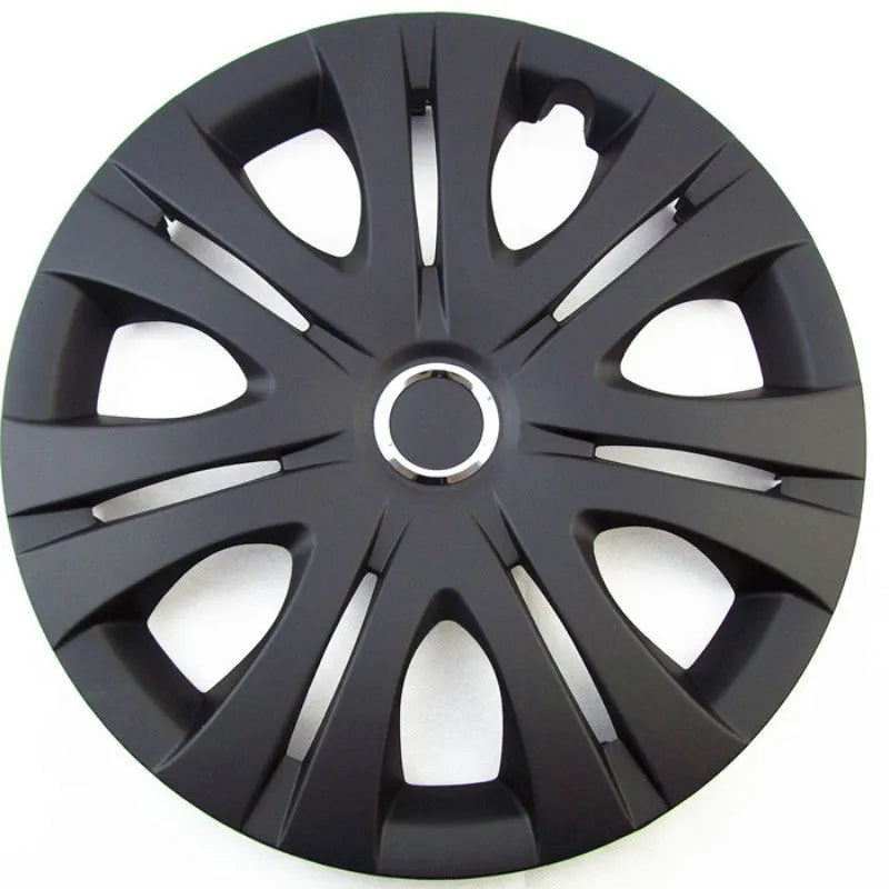 Universal monochrome wheel hub cover in ABS plastic for 13 to 16 inch alloy wheels