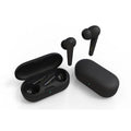 Black over-ear ANC active noise cancellation Bluetooth headphones on a white background.