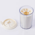 White portable pet foot washer cup with soft silicone bristles, 95 x 120mm, for small dogs