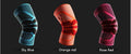 Professional elastic compression spring knee pads with 3D weave and silicone gasket for joint support