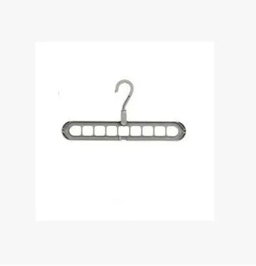 Plastic clothes storage hanger with rotating hook, shown in available colours.