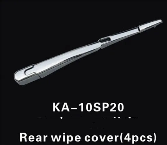 Silvery ABS plastic rear wiper cover trim for 2010 Hyundai cars