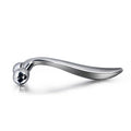 Face lift Y shape roller massager in silver ABS platinum, measuring 4.5cm by 13cm