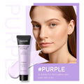 30g tube of colour correcting makeup primer showing green, pink, and purple shades