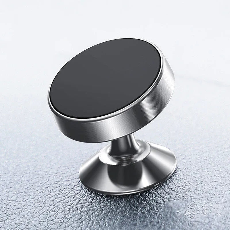 Magnetic car phone holder in aluminium alloy with CD texture in Black, Gold and Silver colour options