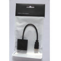 HDMI to VGA converter cable with 0.3m length and female VGA connector in black or white