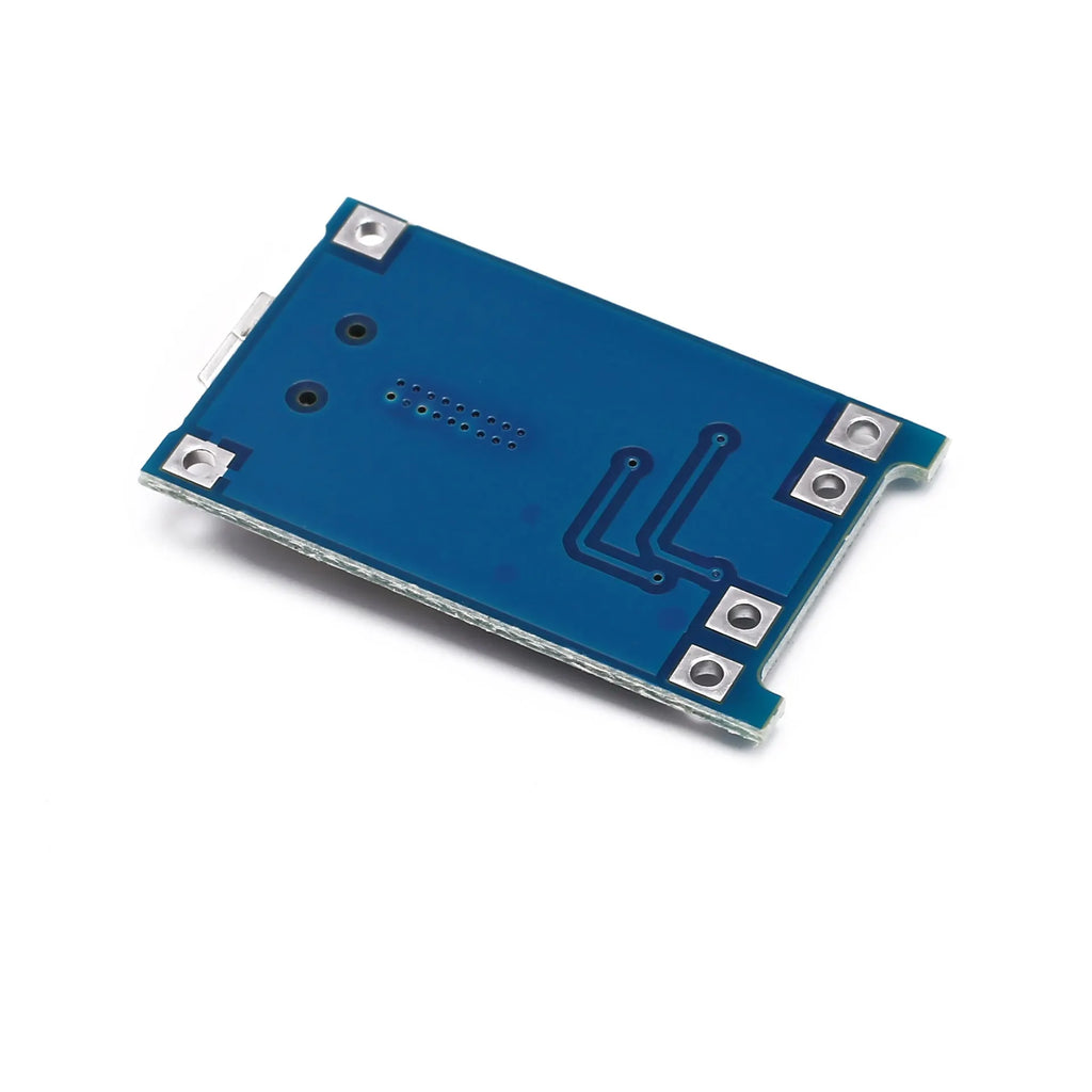 Blue TP4056 lithium battery charging and protection board with DW01 circuit