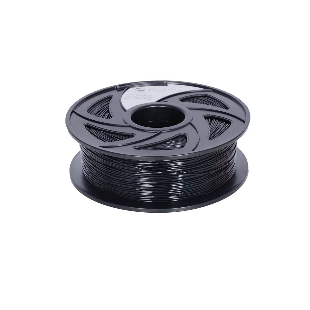 Black TPU filament spool for flexible 3D printing pen consumables