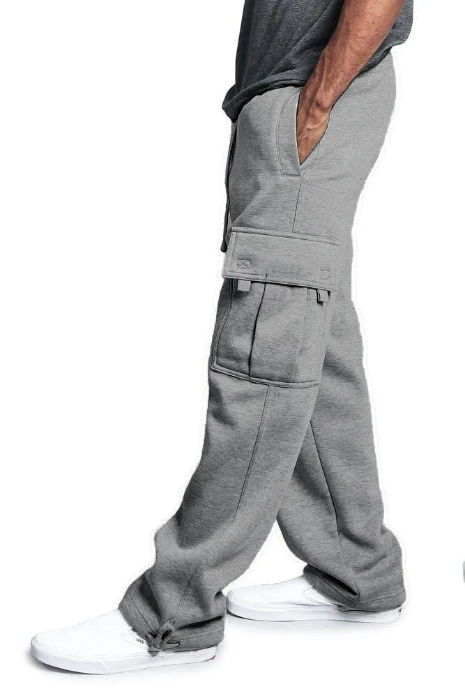 Casual multi-pocket loose straight-leg overalls in white, black, dark gray, light gray, army green, and red