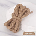 Round oval shoelaces in multiple colours showing 1.0cm width and length options up to 160cm