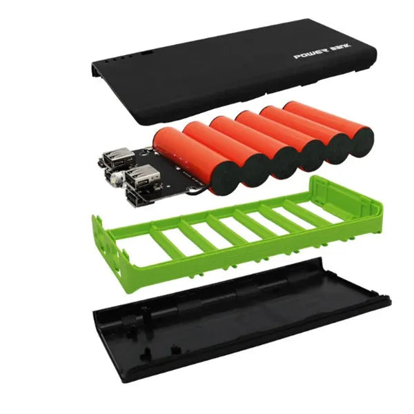 20000mAh portable power bank in multiple colours with 2.1A fast charging output