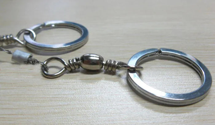70cm stainless steel survival wire saw with thumb rings for portable outdoor cutting
