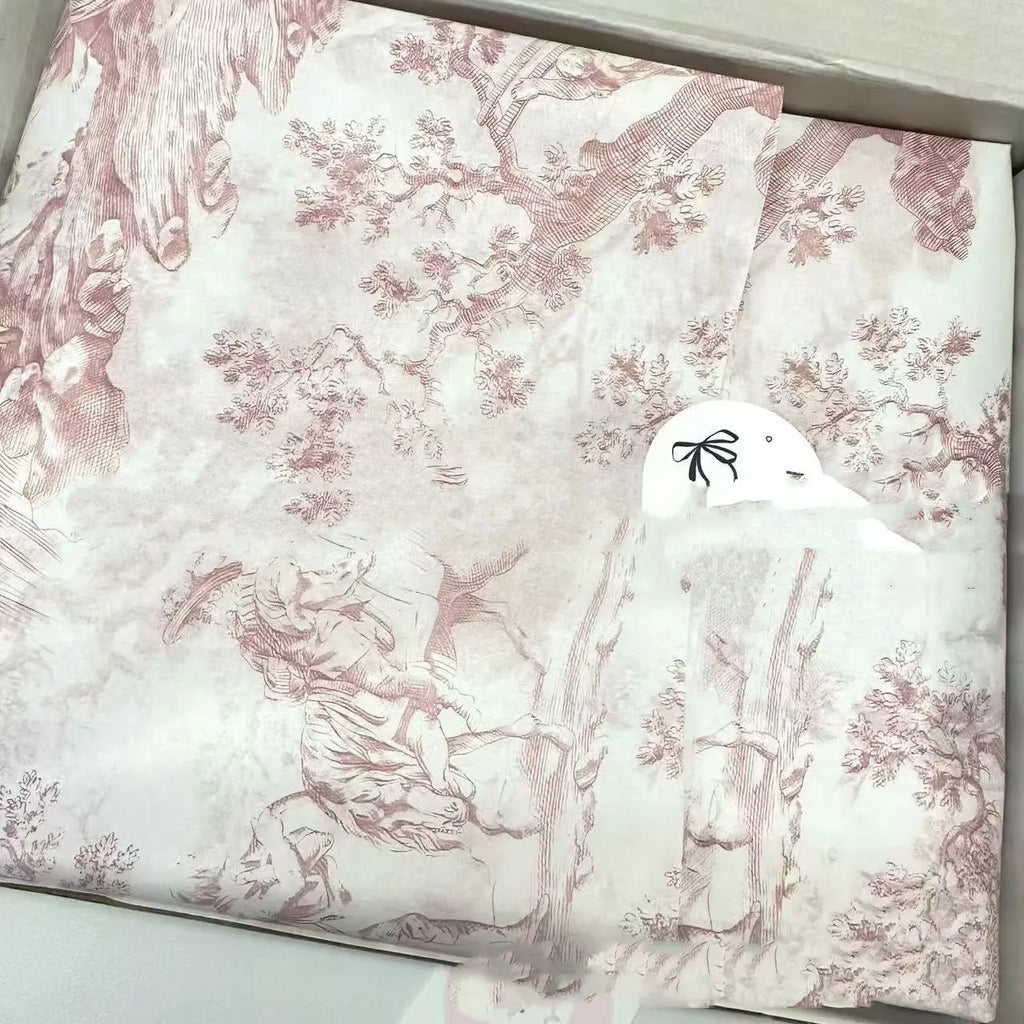 French romance mg tissue paper in retro style measuring 50x70cm in pink purple colour
