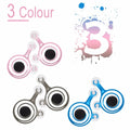 Pair of clear and black mini joysticks for smartphone touchscreen gaming
