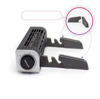 Black notebook cooler with dual fans, dimensions 294mm long, for laptop cooling.