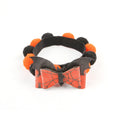 Halloween pet fur ball collar in six designs including pumpkin, skull, and witch themes
