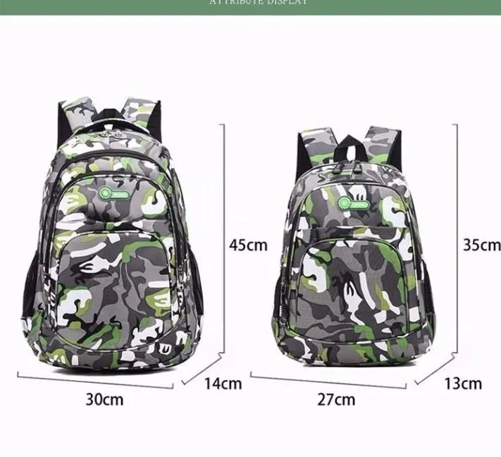 Oxford fabric backpack with breathable shoulder straps and side pockets in multiple colour options