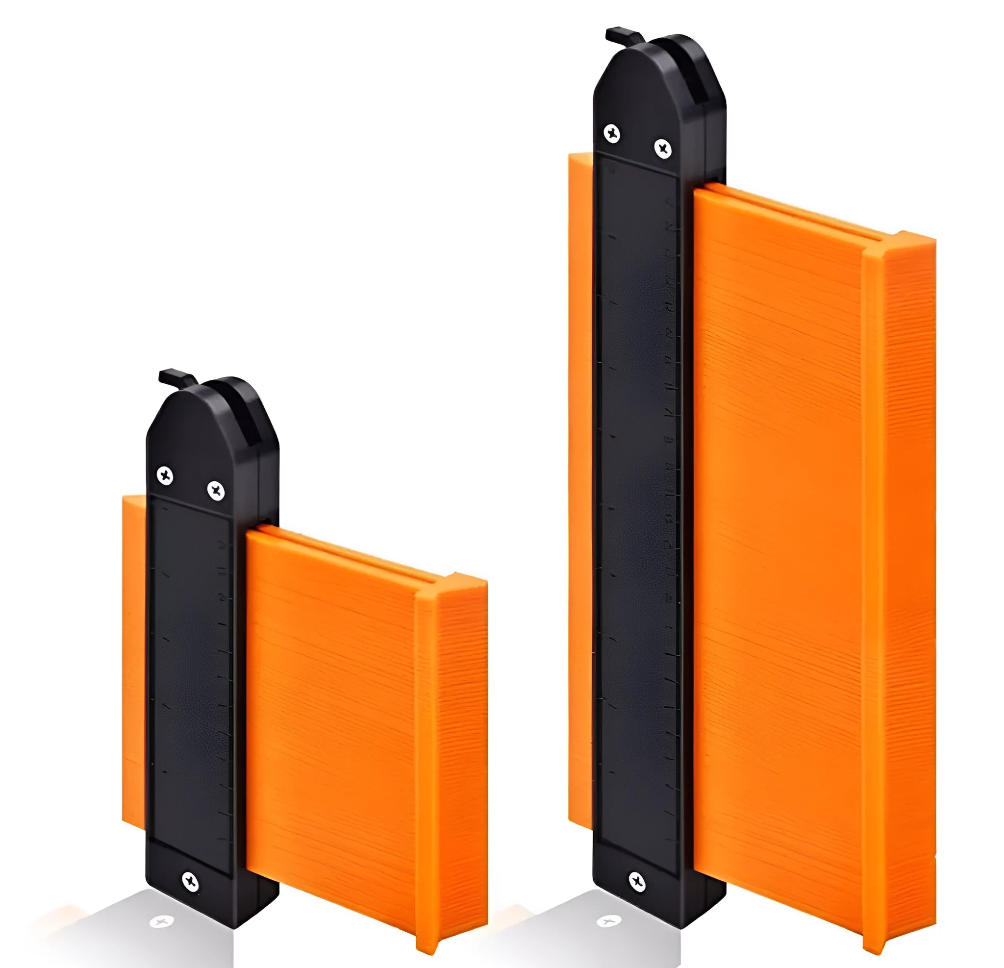 Plastic ABS profile ruler contour gauge with dual metric and inch scale for irregular shape copying
