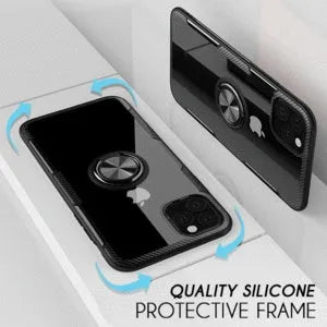 PU material iPhone phone case showing full button access and back cover design in multiple colour options