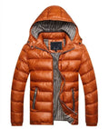 Winter puffer jacket in Black, quilted padding, available in sizes M to 7XL