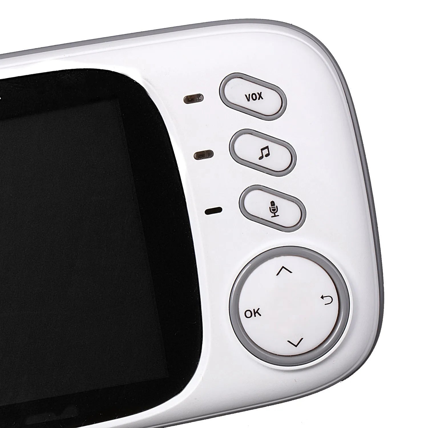 VB603 digital wireless baby monitor with camera, 3.2-inch colour parent unit, and power adapters