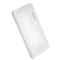 Essager Small Jane black and white 10000mAh portable power bank showing dual USB ports and LED indicators.