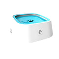 Pet drinker dog cat feeding bowl in ABS and PP, available in blue, grey, pink, and white